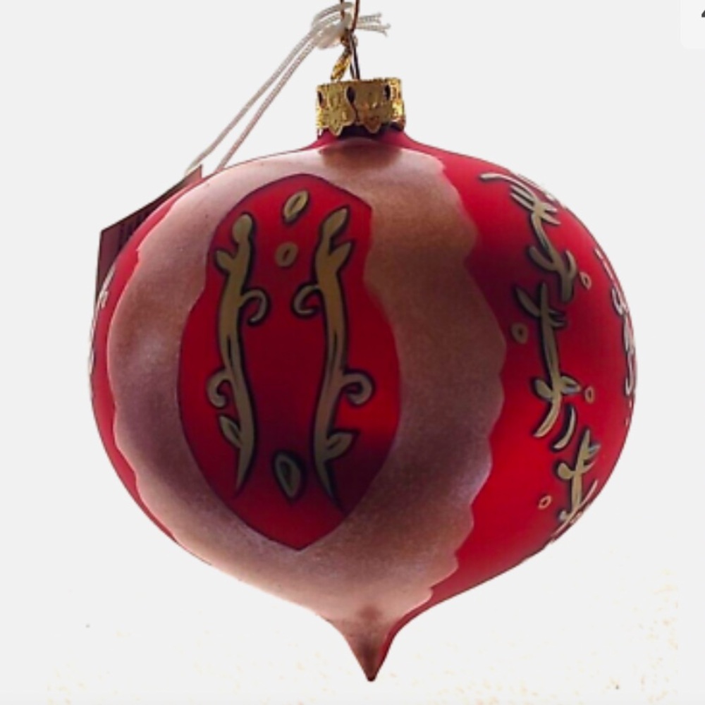 NWT Russ Set of Three Vintage Glass Ornaments